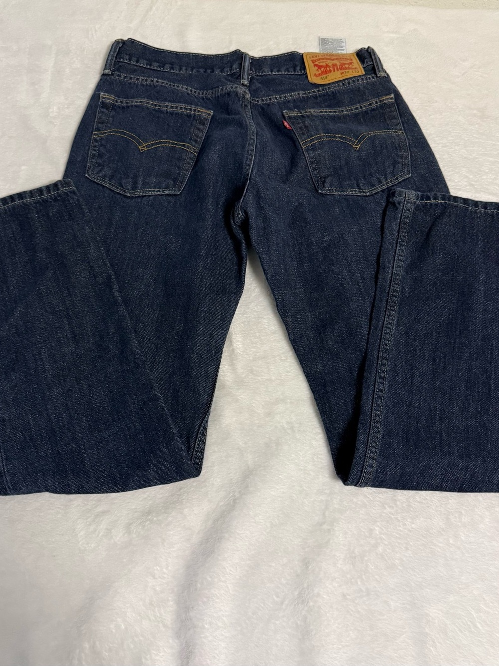 Levi’s 514 Men’s Jeans 32x32 Straight Fit Dark Wash Blue Denim 100% Cotton